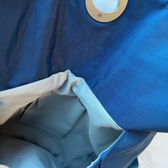 Baggallini Rio Crossbody Travel Bag, Blue Silver Detail - Picture 7 of 16